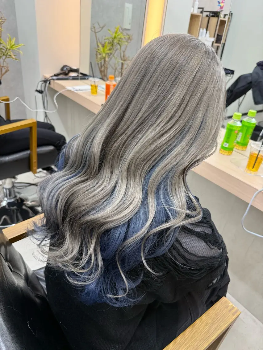 ロング カラー カット ヘアカラー トリートメント 𝐑𝐲𝐮𝐤𝐢 【店長】ALEAPのヘアスタイル