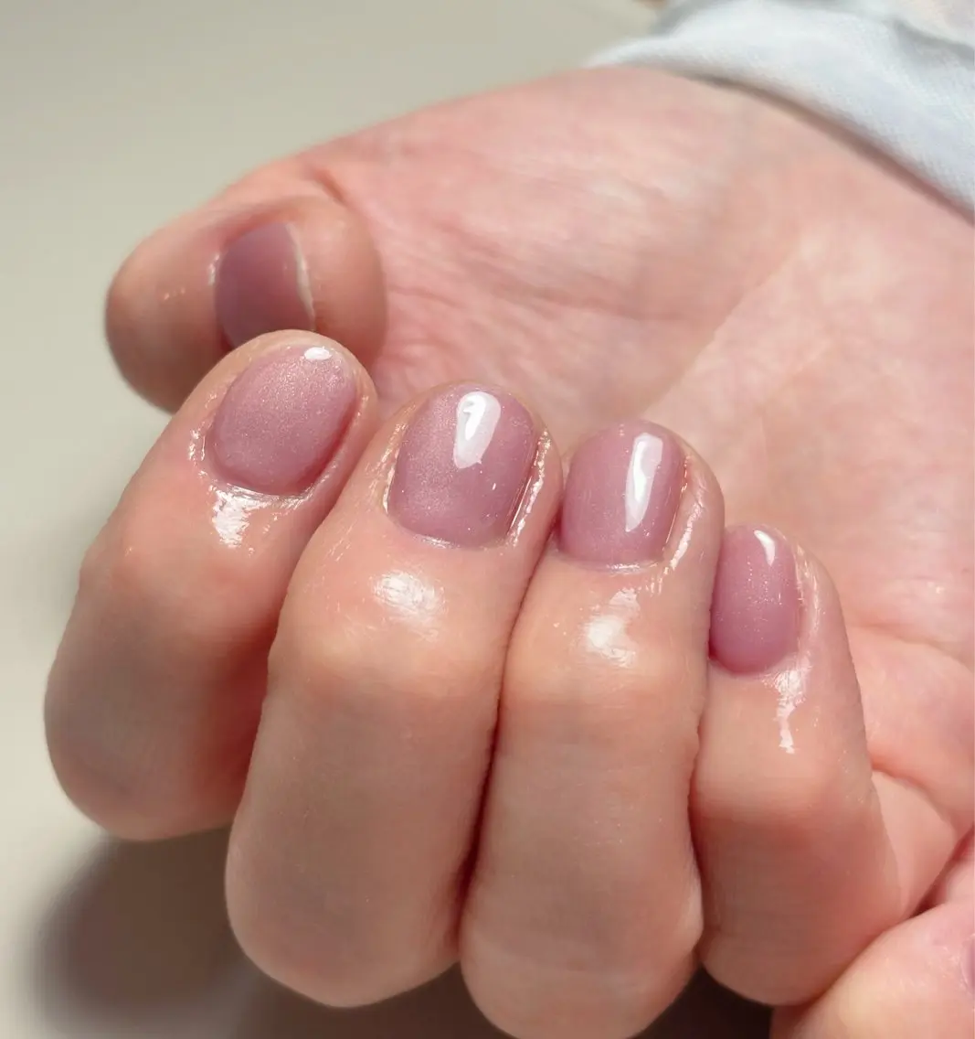 ネイル 爪育ショートネイル MOMOKAのネイルデザイン