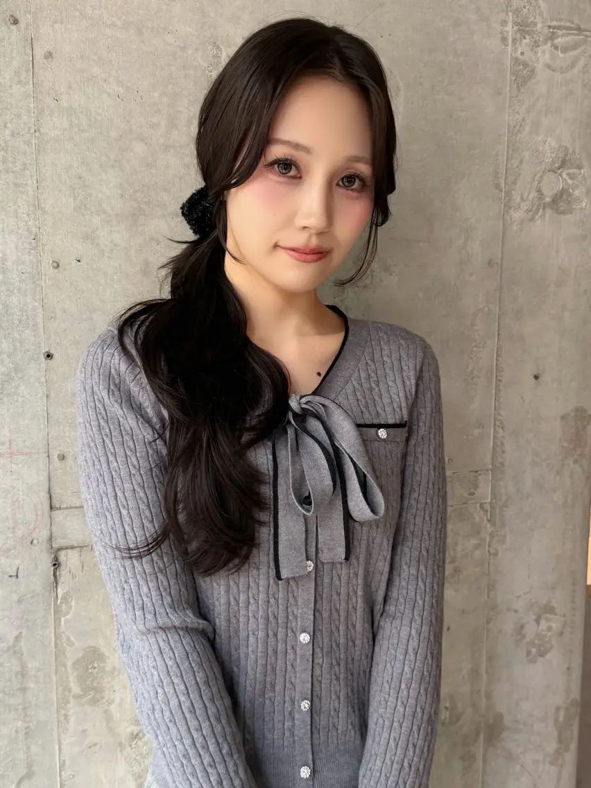 ロング カラー ベージュカラー ブリーチ ブラウンカラー ショコラグレージュ チョコレートブラウン めぐみ/レイヤー🤎 ブリーチなしカラーのヘアスタイル
