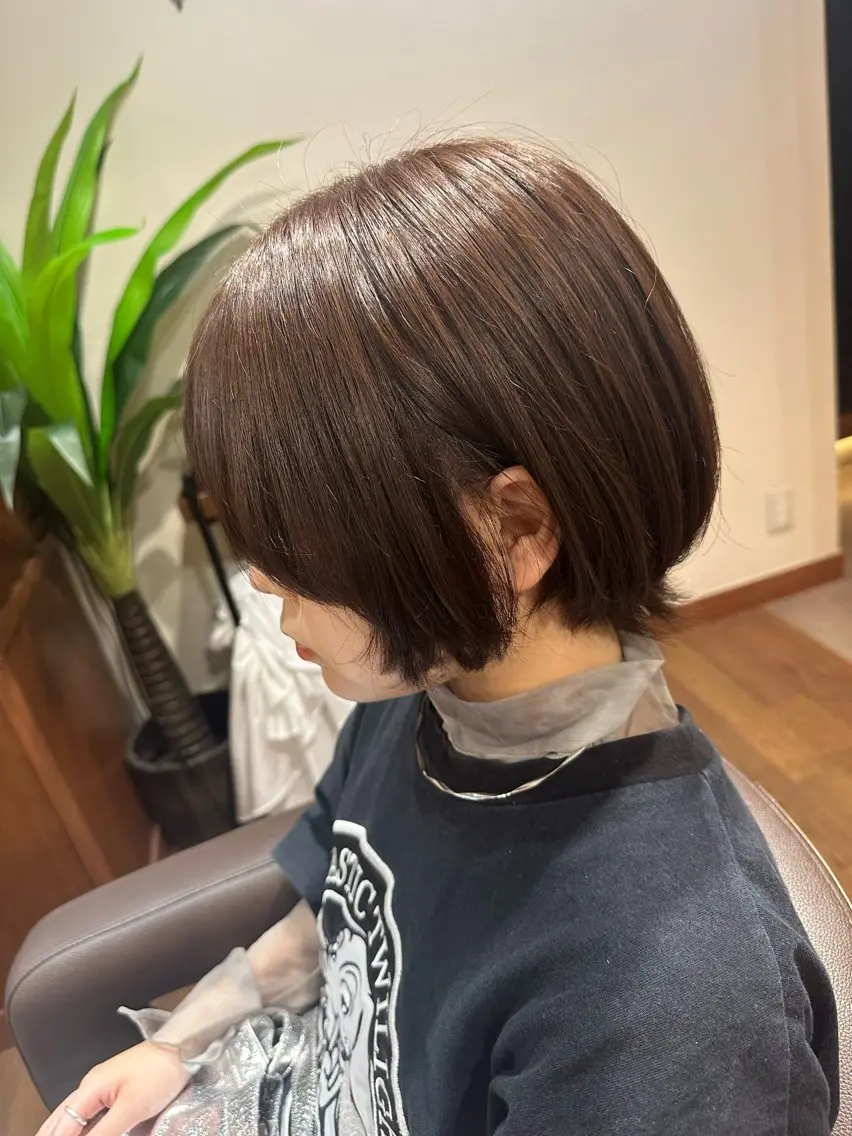 ショート カラー トリートメント ウルフカット カット ヘアカラー RINA .のヘアスタイル