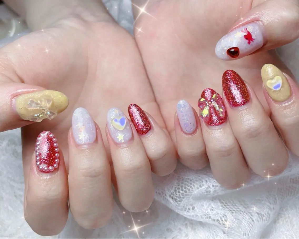 ネイル アートネイル ハンドネイル FLARE NAIL フレアネイルのネイルデザイン