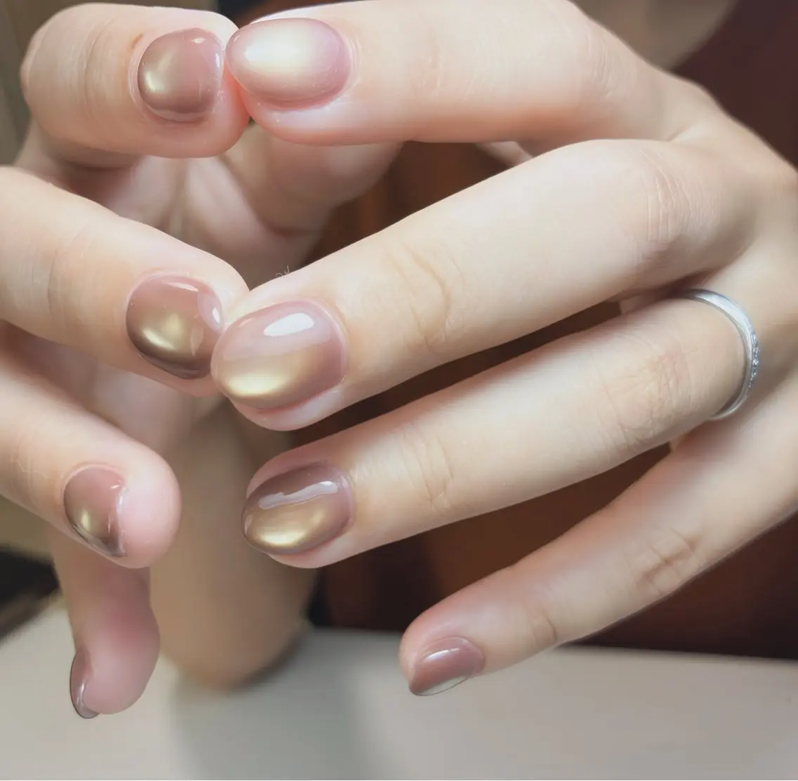 ネイル フットネイル 氷ネイル・うるうるネイル マグネットネイル ニュアンスネイル シンプルネイル ハンドネイル nail salon anoneのネイルデザイン