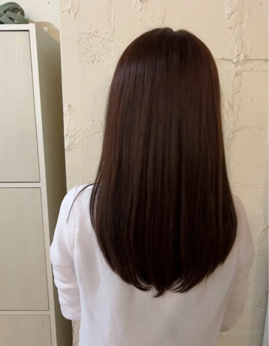 ロング カラー ブラウンカラー カシス ヘアカラー 前野 祥太のヘアスタイル
