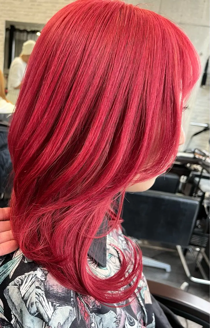 ミディアム Lilly 中谷友里のヘアスタイル