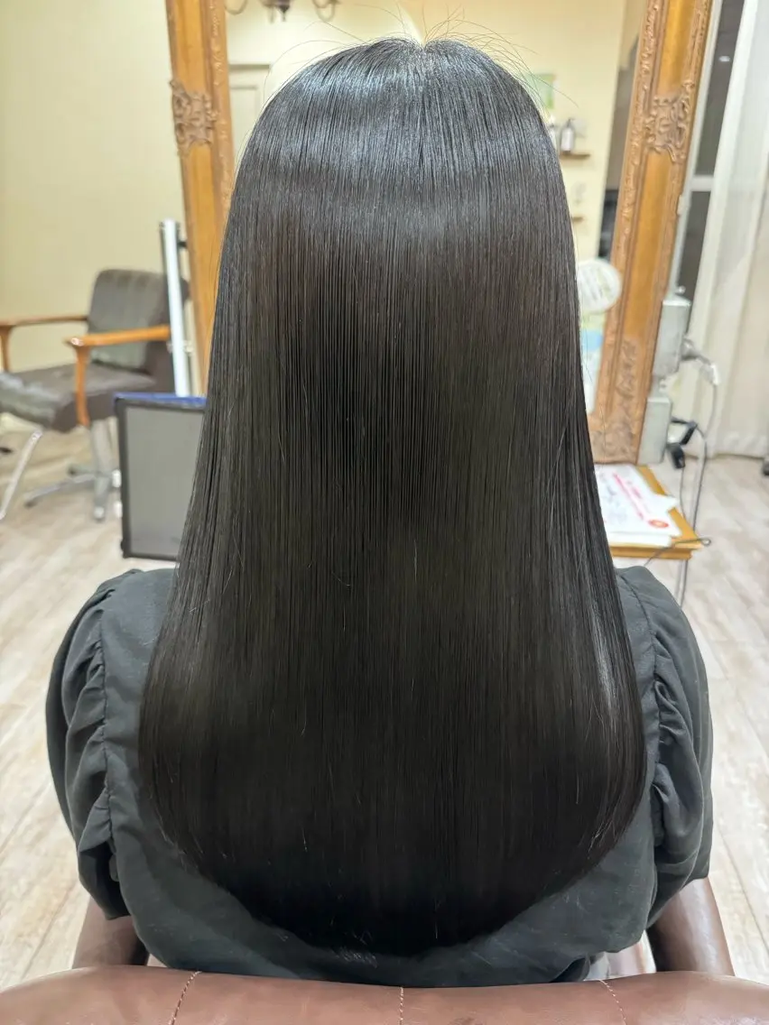 ロング カラー 髪質改善 レイヤーカット トリートメント カット ヘアカラー トリートメント 新越谷noble店長 松本拓也▶◀*.のヘアスタイル