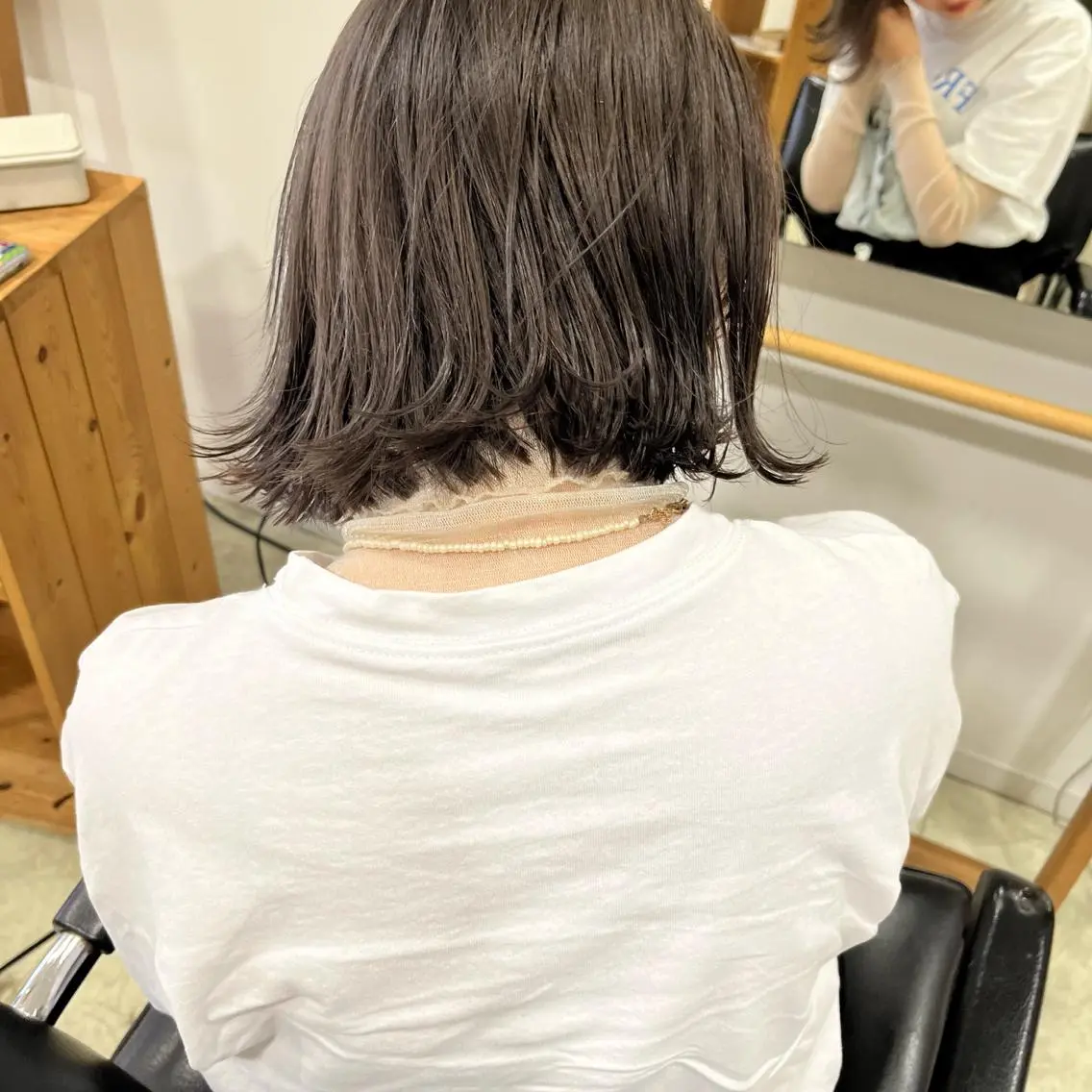 ショート アッシュ 外国人風カラー ハイライト 髪質改善 韓国風ヘア カット ヘアカラー トリートメント Lino by hoNuaのヘアスタイル