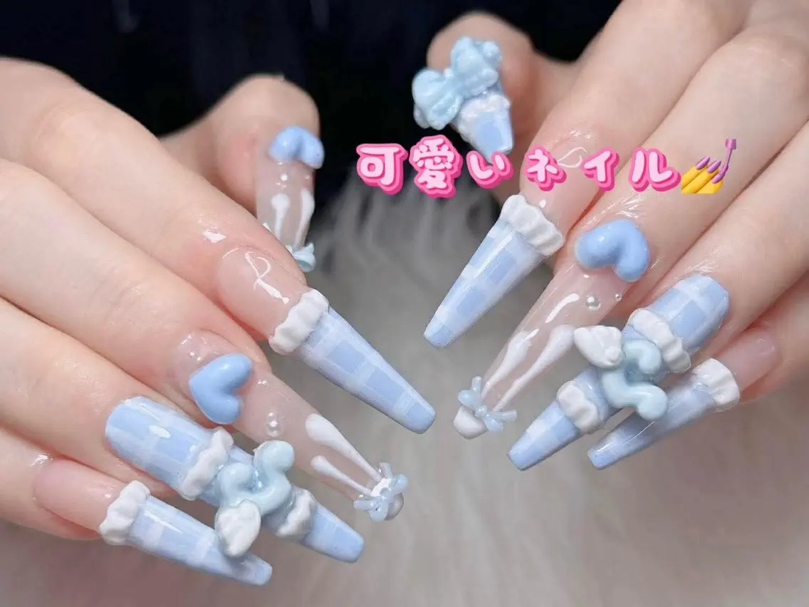 ネイル オーロラネイル チークネイル 長さ出し フレンチネイル 韓国ネイル Lumi Shinokuboのネイルデザイン