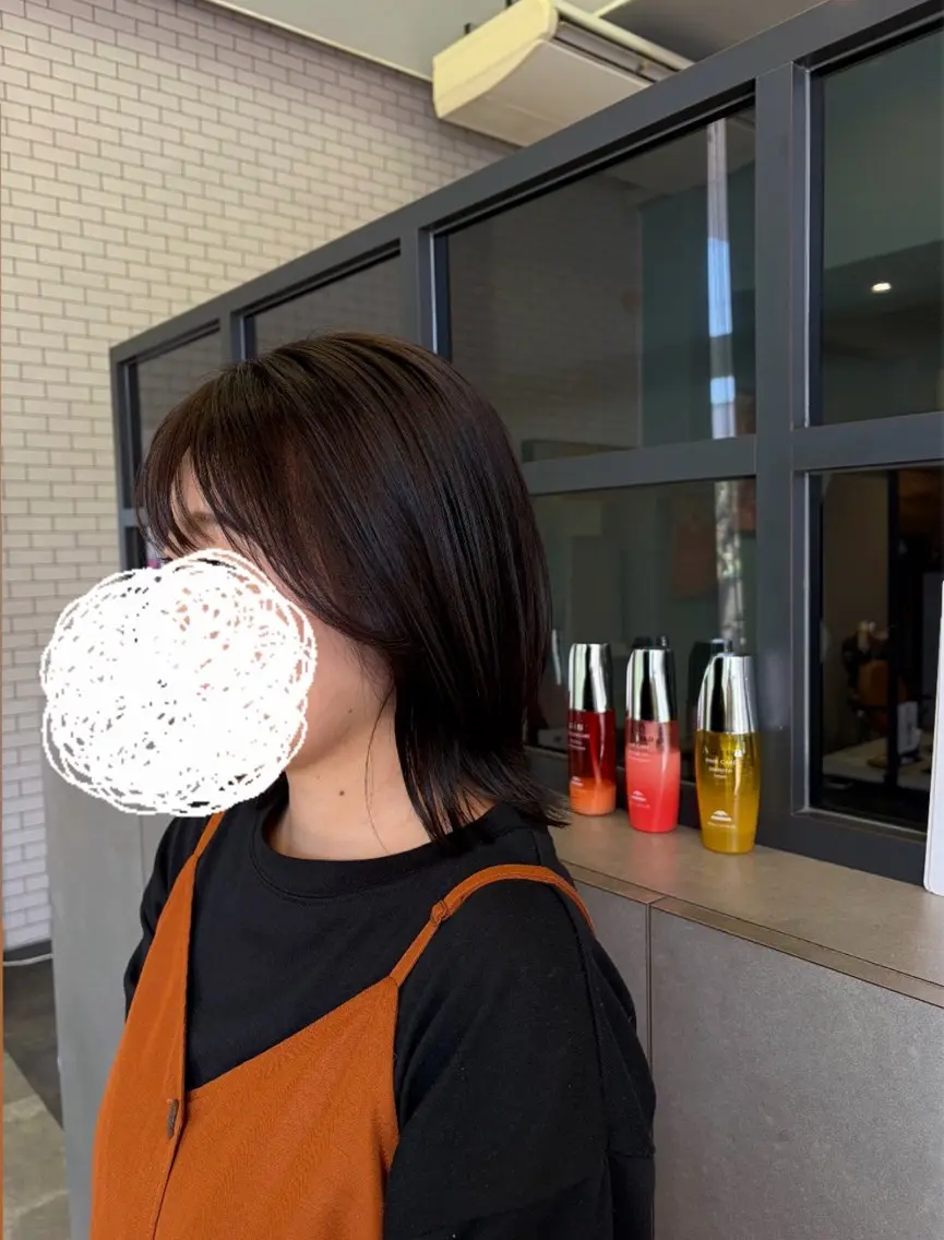 ミディアム ボブレイヤー ボブ レイヤーカット カット 🫧古田 穂香🫧パーマモデルのヘアスタイル