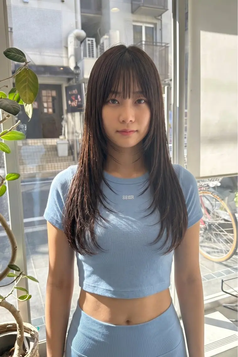 ロング レイヤーカット 甲子園口　RINのヘアスタイル