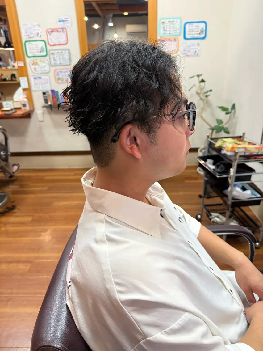 ショート カット パーマ 河島 裕樹のヘアスタイル