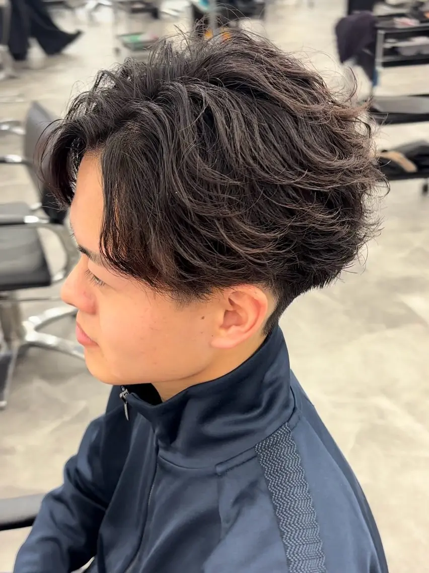 【✨メンズカット✨】カット＋フェザーパーマ＋Trの写真