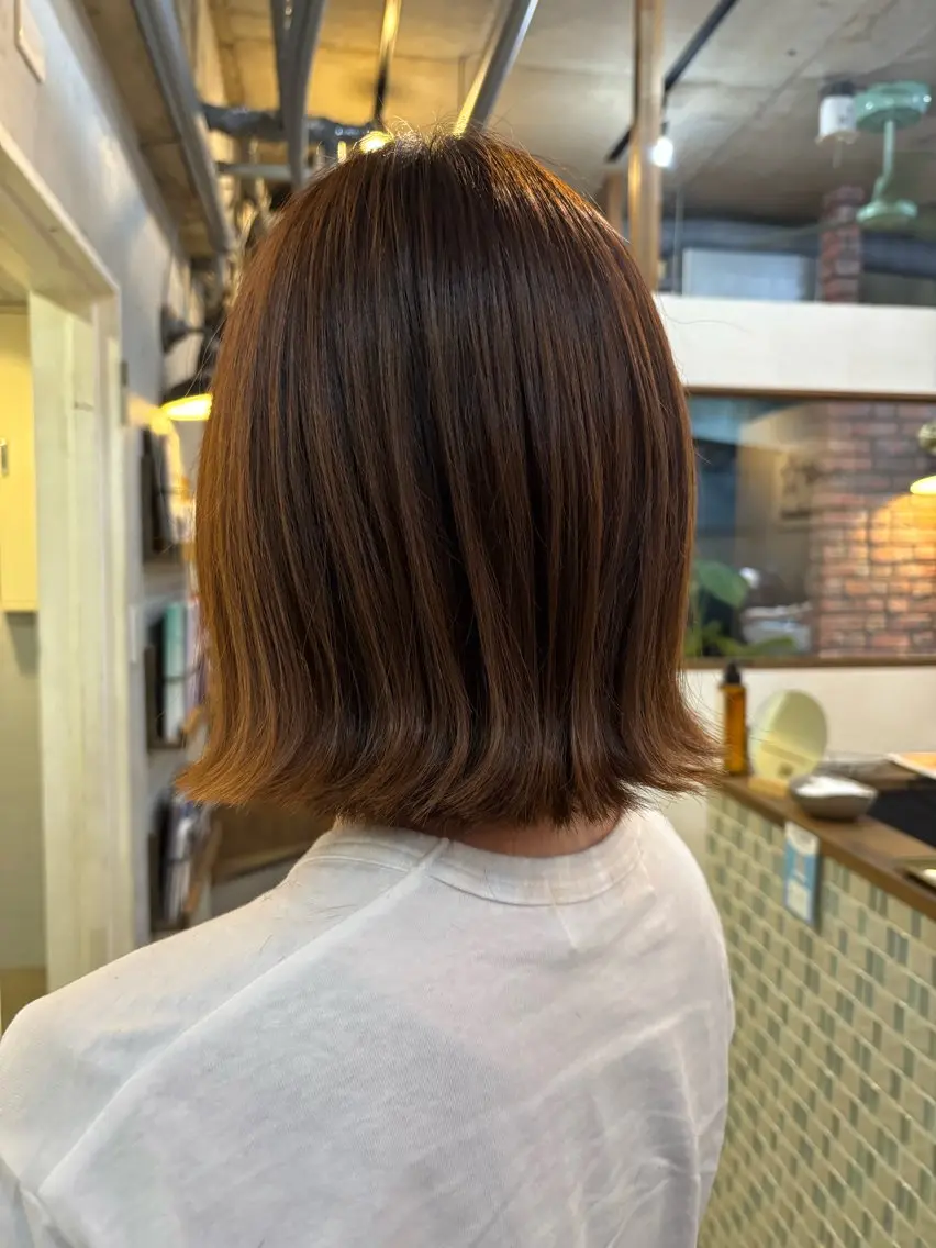 ショート 切りっぱなしボブ ボブ LoRE🎀塩崎莉子 /カットモデル募集中のヘアスタイル
