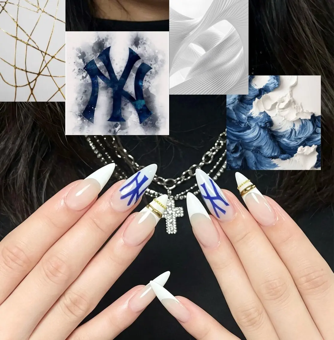 ネイル 長さ出し フレンチネイル ジェルネイル ガーリー キラキラネイル ハンドネイル YUMI Nail kyotoのネイルデザイン