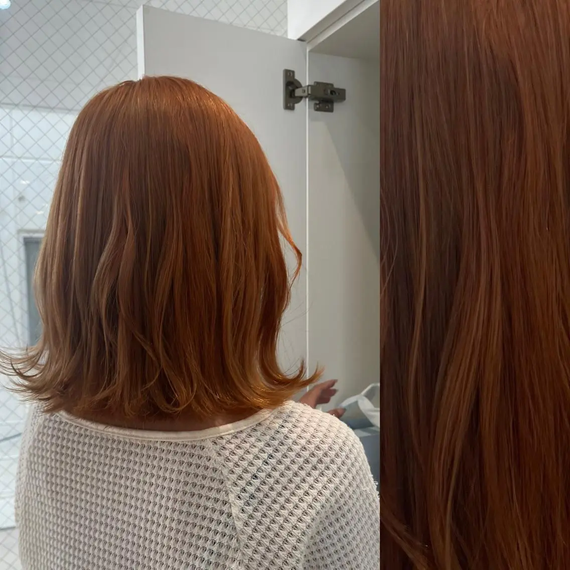 ミディアム カラー ヘアアレンジ ベージュカラー ブリーチ ブラウンカラー ケアブリーチ カシス stylist ◎RUKI.のヘアスタイル