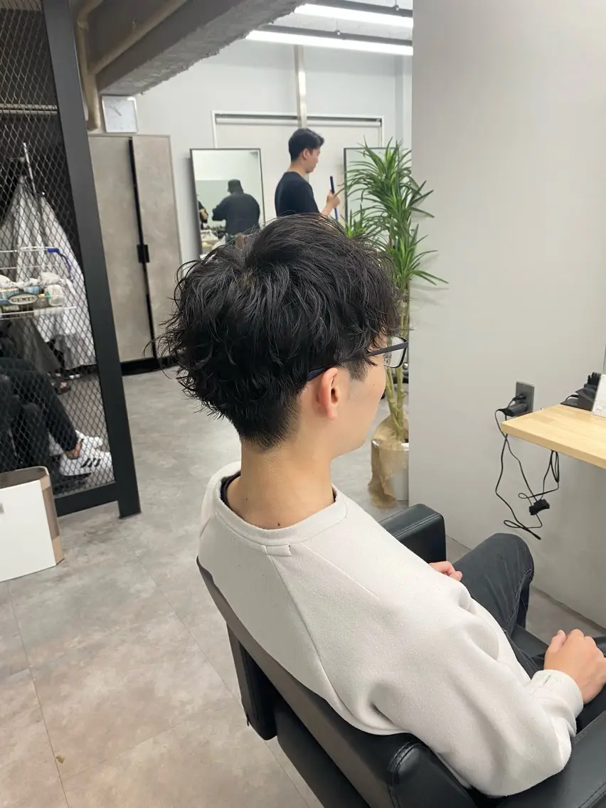パーマ メンズ メンズパーマ ツイストスパイラルパーマ スパイラルパーマ RIKIYA👑 北千住メンズ特化👑のヘアスタイル