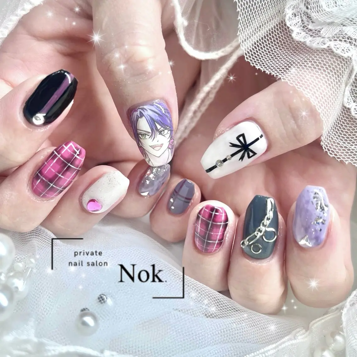 ネイル ハンドネイル 池袋痛ネイル Nok. 渡辺のネイルデザイン