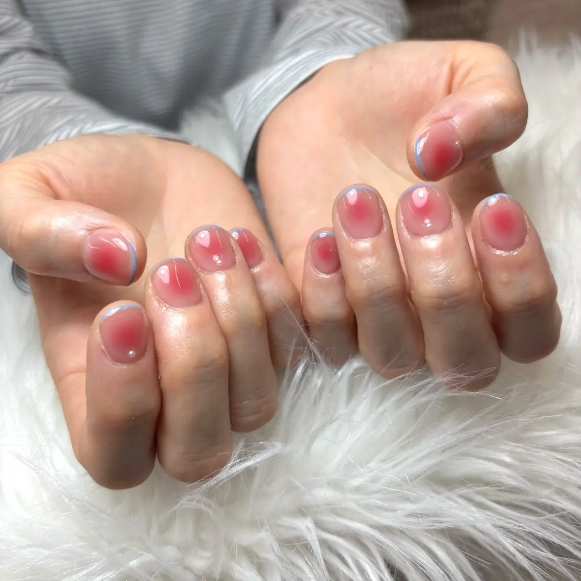 ネイル チークネイル フレンチネイル ハンドネイル NAIL atre SAIKAのネイルデザイン