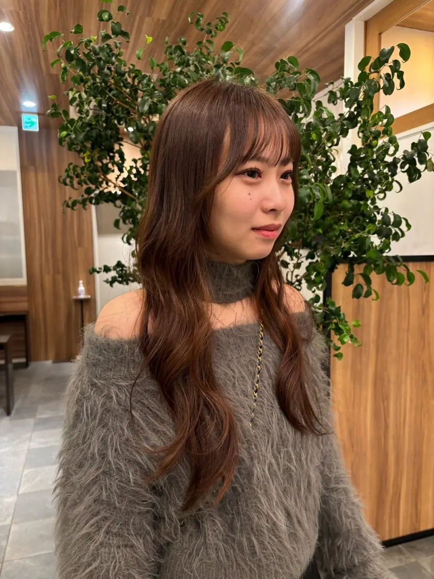 ロング 髪質改善 カット ヘアカラー トリートメント 銀座/髪質改善/ 艶感カラー/岸田佳祐のヘアスタイル