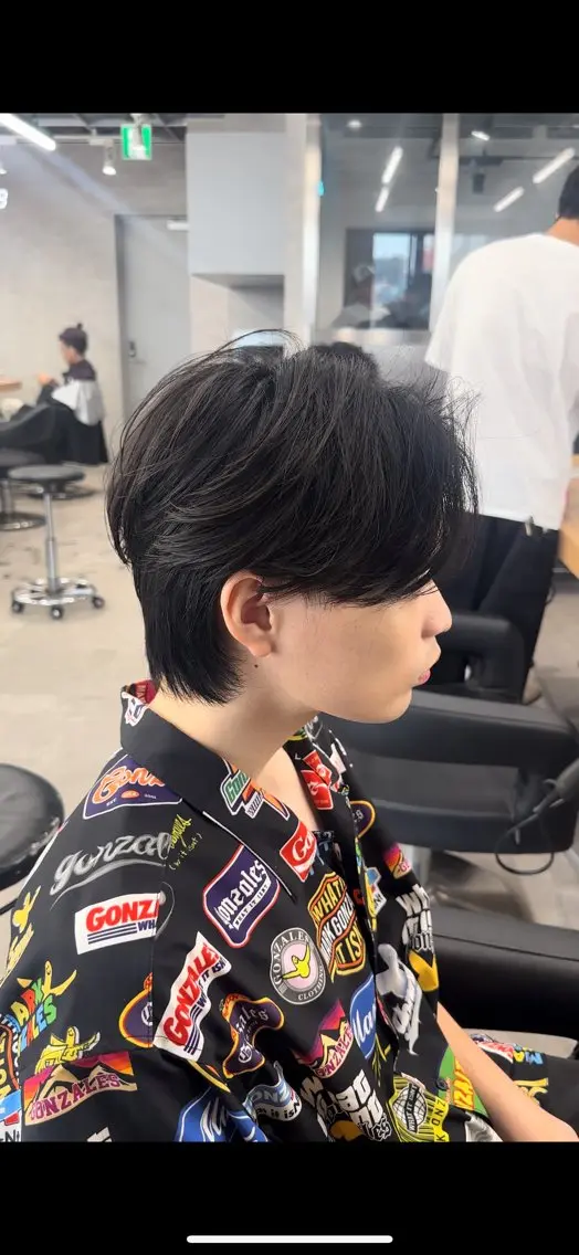 曲がる縮毛矯正の写真