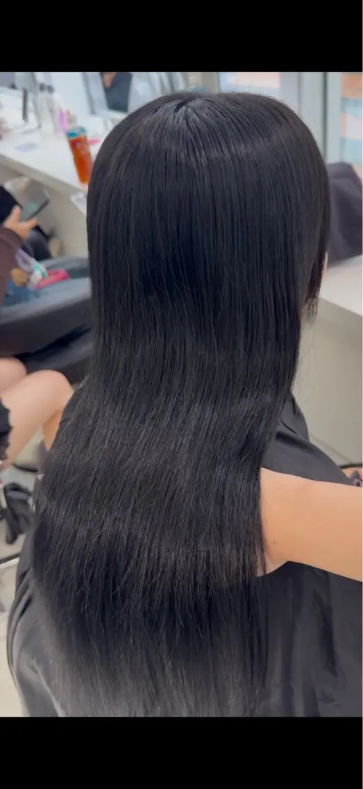 ロング カラー ブリーチ 縮毛矯正 ヘアカラー 縮毛矯正 ブリーチなし特化 美容師💖SAE💖のヘアスタイル