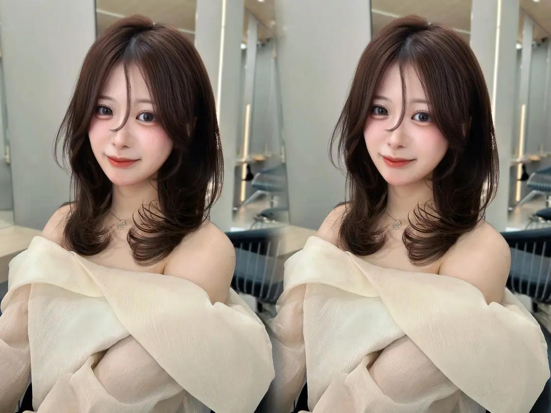 ロング カット ヘアカラー 木串 楽人のヘアスタイル