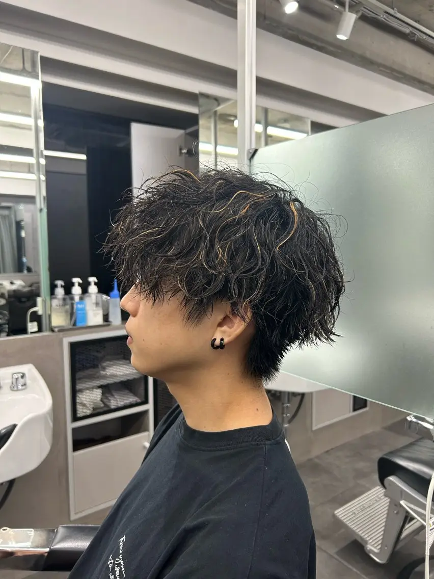 パーマ パーマ ヘアセット 経田 偉央のヘアスタイル