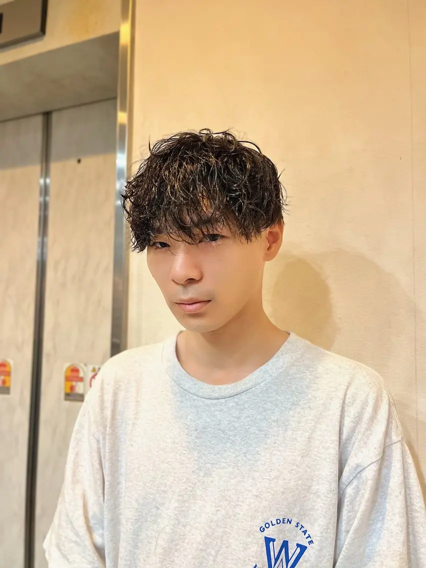 メンズ マッシュ カット UMM daichi メンズパーマのヘアスタイル