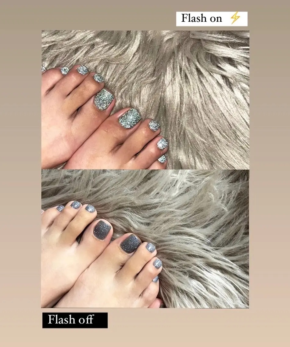 ネイル フラッシュネイル フットネイル マグネットネイル ワンカラーネイル フットネイル C.Nail &Eyeのネイルデザイン