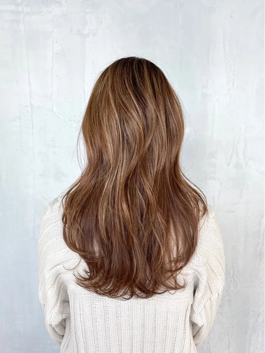 ロング カラー ハイライトカラー ハイライト カット ヘアカラー matka白髪ぼかし 大人ヘア/KEIKOのヘアスタイル
