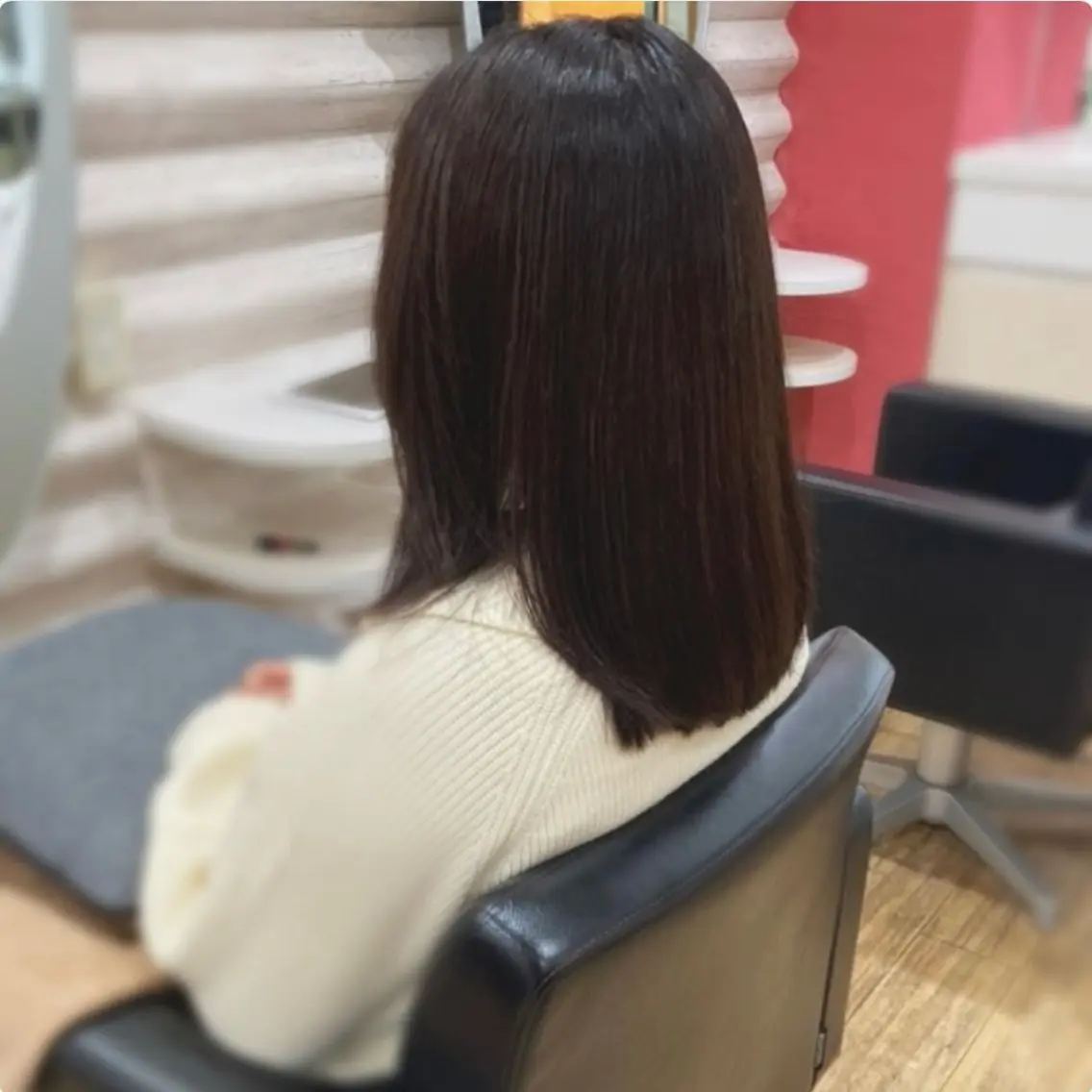 セミロング カラー 髪質改善 カット トリートメント KON|ごまかさない 艶。酸熱×精密カットのヘアスタイル