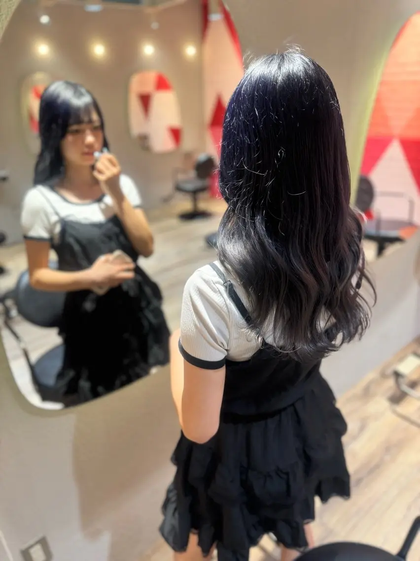 ブリーチなしダブルカラー🧋の写真