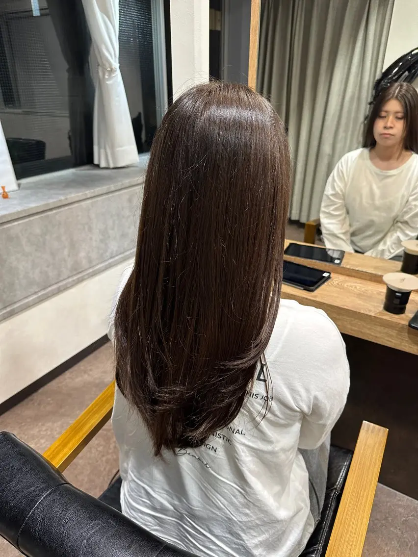 ロング パーマ 亀井 結夏🐾 池袋のヘアスタイル