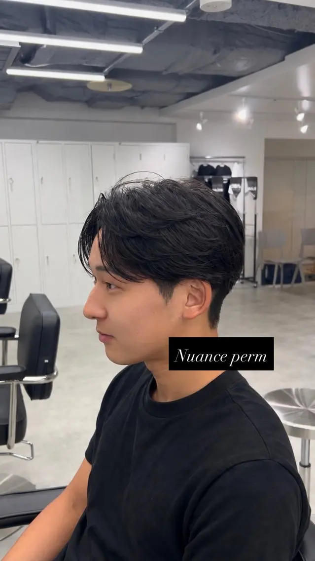 パーマ メンズ メンズパーマ ニュアンスパーマ カットモデル募集中/ 新潟万代/こおまのヘアスタイル