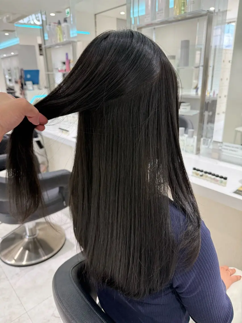 ロング カラー カット ヘアカラー 縮毛矯正 トリートメント ヘッドスパ ♡上品韓国髪♡ブラ ウン/SAYATOのヘアスタイル