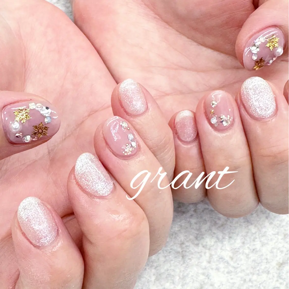 ネイル オフィスネイル シンプルネイル 冬ネイル nailsalon grantのネイルデザイン