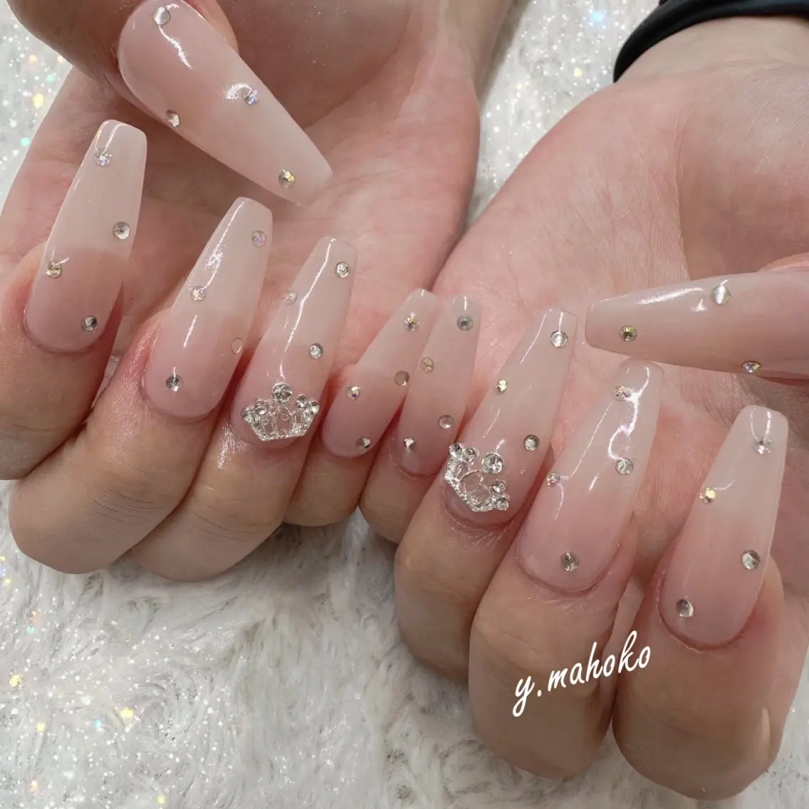 ネイル ハンドネイル パラジェル有/ 長さだし/mahoのネイルデザイン