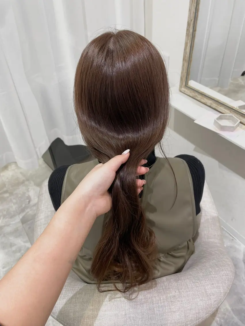 ロング カラー ベージュカラー ブリーチ ブラウンカラー ダブルカラー グレージュ 垢抜け似合わせカラー /梅田 /ayanaのヘアスタイル