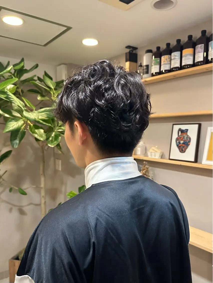 パーマ メンズ メンズパーマ カット パーマ 似合わせカット🫧 吉見衣生のヘアスタイル