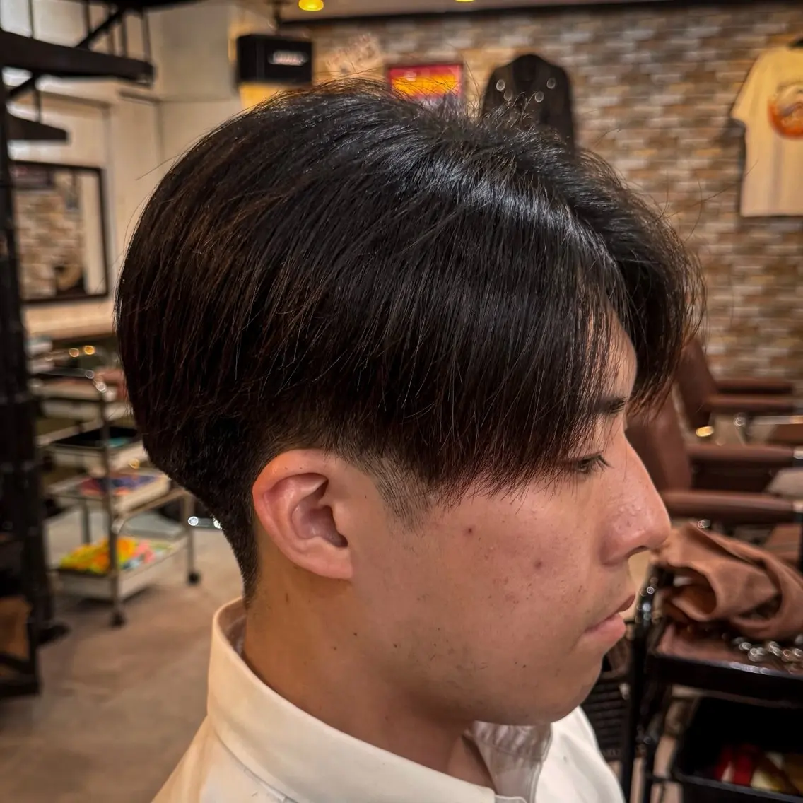 ショート メンズ センターパート ショートヘア カット 立川メンズカット/ メンズパーマ💈三上のヘアスタイル