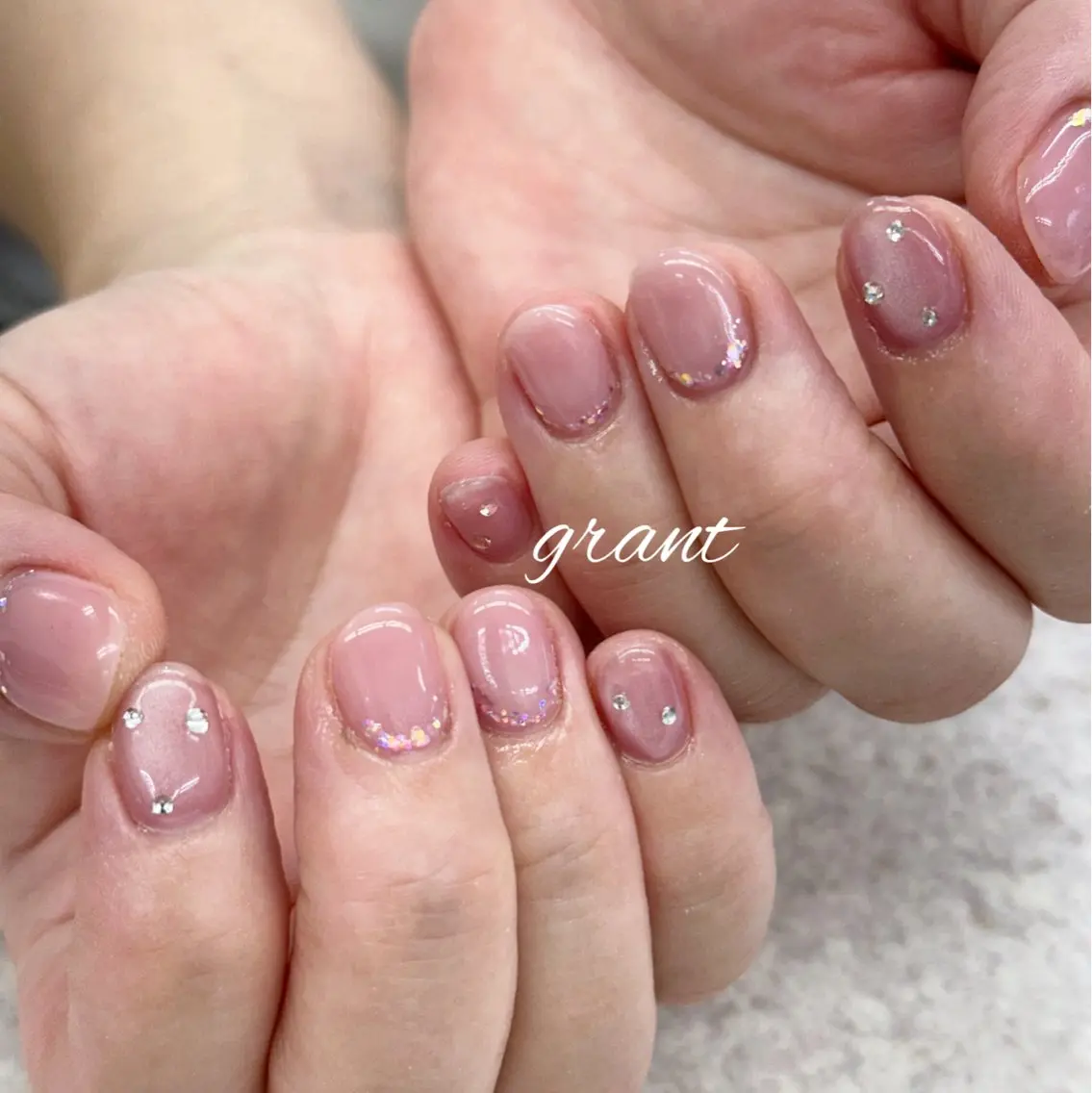 ネイル オフィスネイル シンプルネイル ハンドネイル nailsalon grantのネイルデザイン