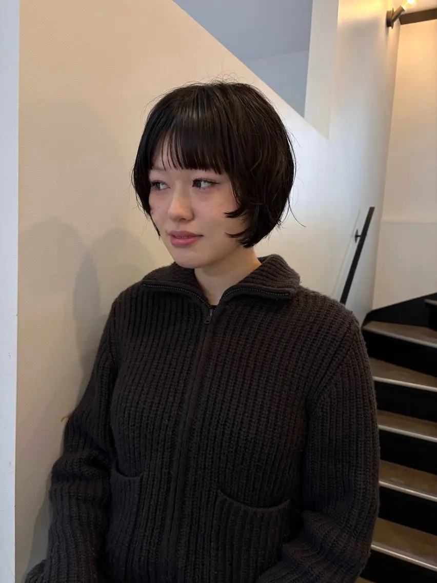 ショート miyabi🌙 /ボブ/艶カラーのヘアスタイル