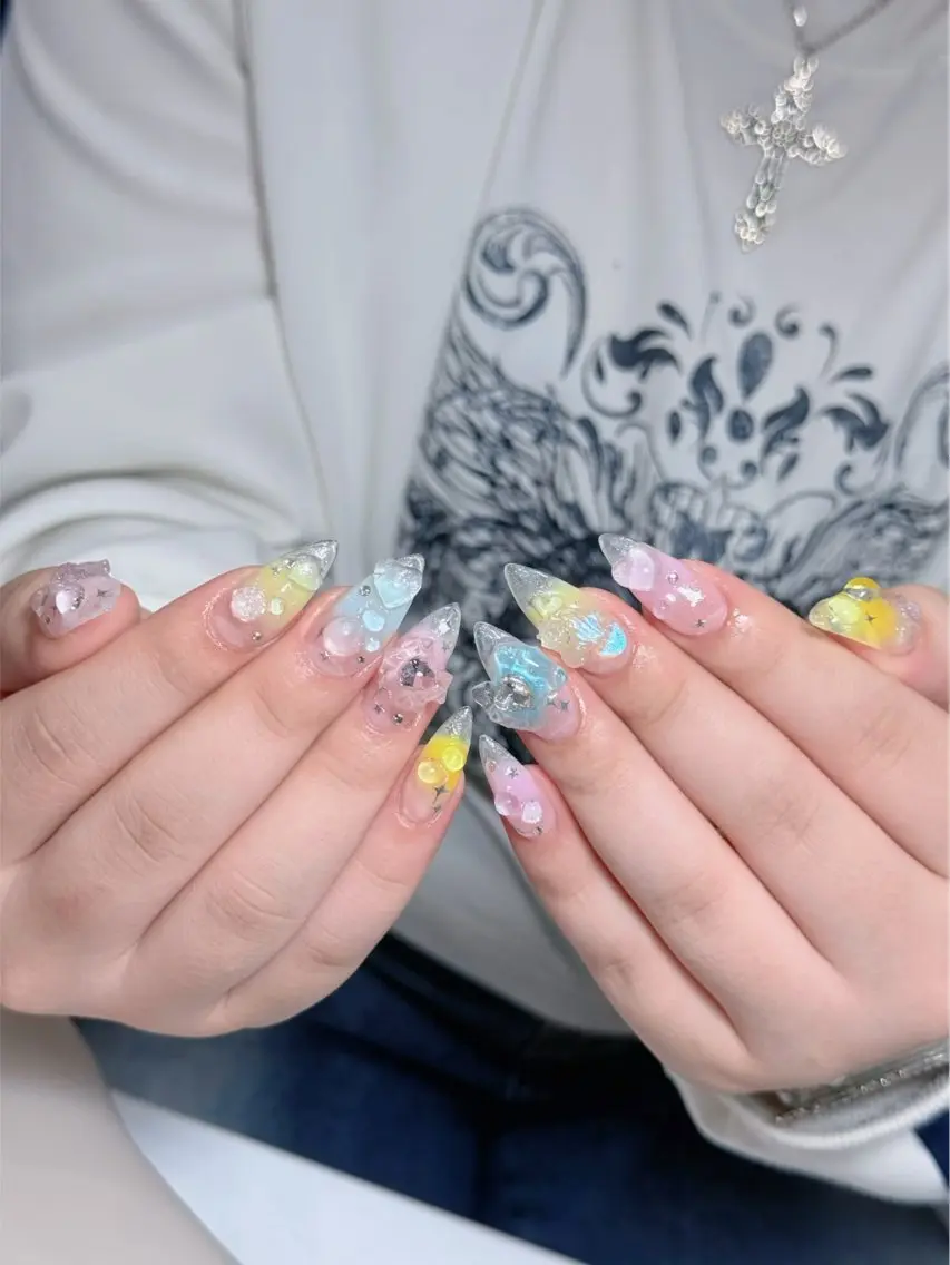 ネイル ボルドー チークネイル 長さ出し フレンチネイル ジェルネイル ハンドネイル VANI Belle Nailのネイルデザイン