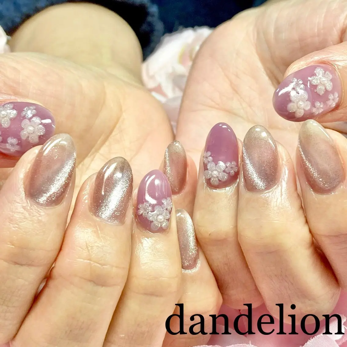 ネイル ハンドネイル ハンドケア dandelion ダンデライオンのネイルデザイン