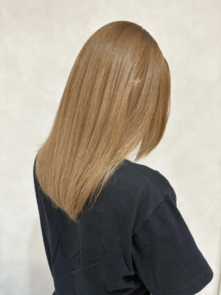 セミロング カラー 🤎ᩚ暖色ブラウン りょうか🧸横浜のヘアスタイル