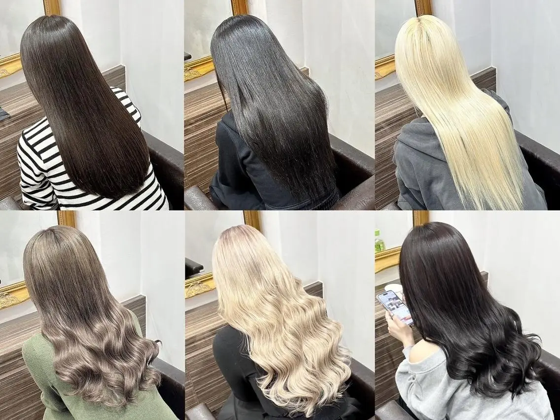 ロング カラー ヘアアレンジ シールエクステ バレイヤージュ ブリーチ ケアブリーチ ダブルカラー LIP 大阪本店 エクステ MISAのヘアスタイル