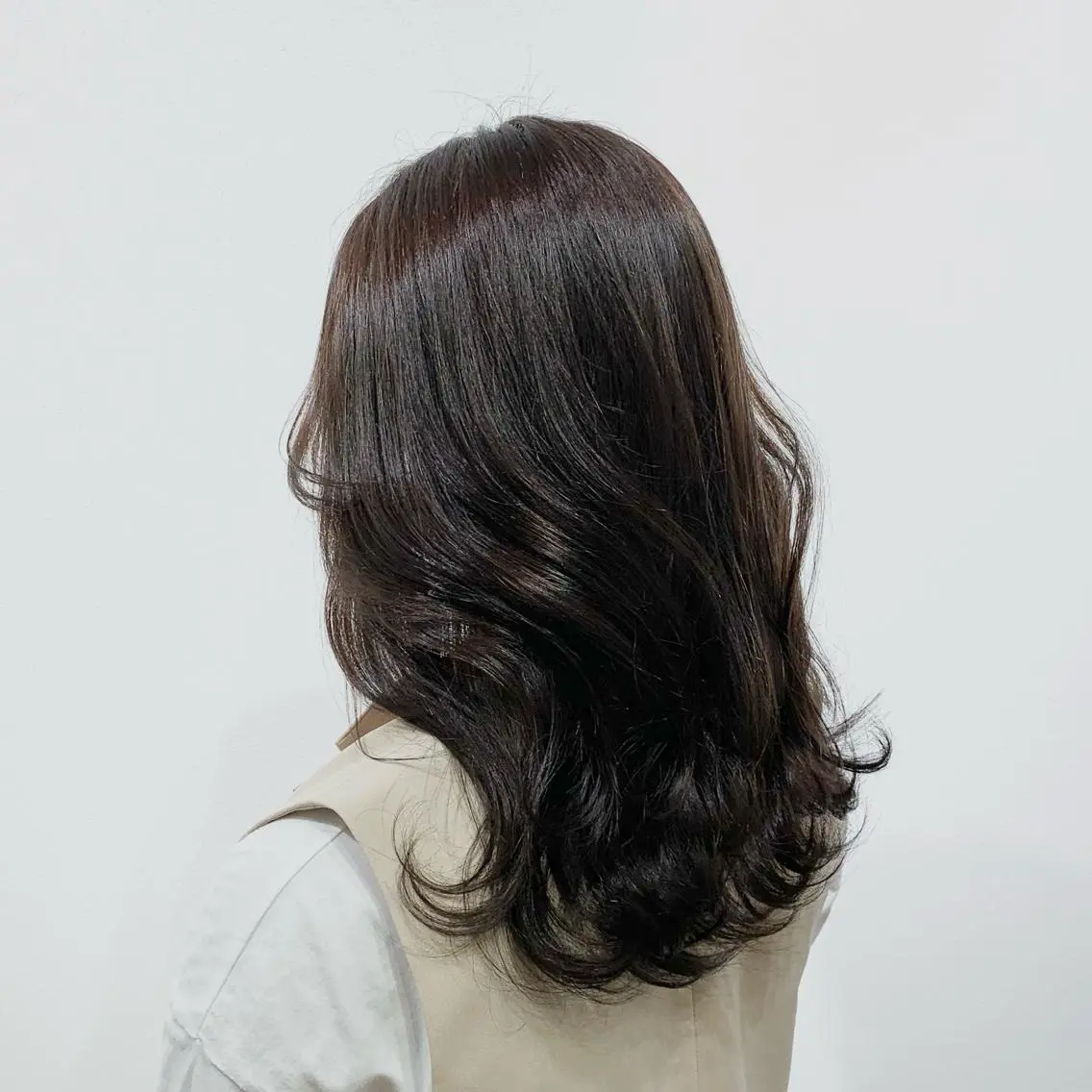 セミロング カラー ヘアアレンジ キヨミ 韓国レイヤーカットのヘアスタイル