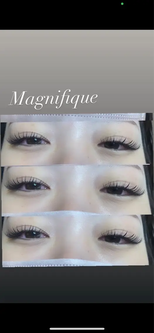 マツエク・マツパ 付け放題 フラットラッシュ Magnifique MAIのマツエク・マツパデザイン