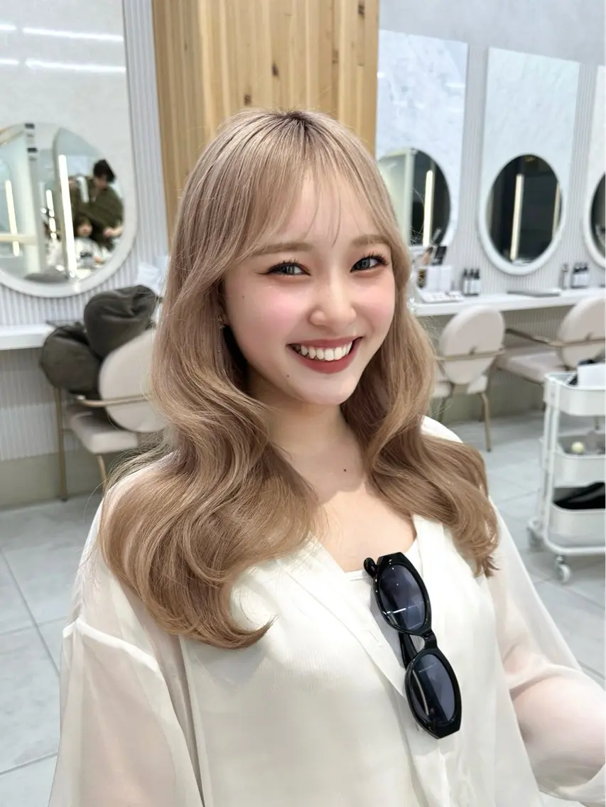 ロング カラー カット ヘアカラー トリートメント 🇰🇷韓国風くびれ ヘア🇰🇷中村優大のヘアスタイル