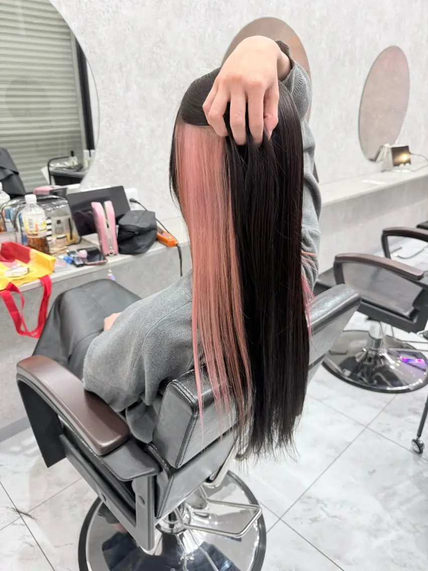 ロング カラー 🌺ハイトーン🌺 矢葺 なぎさ🌺🌺のヘアスタイル