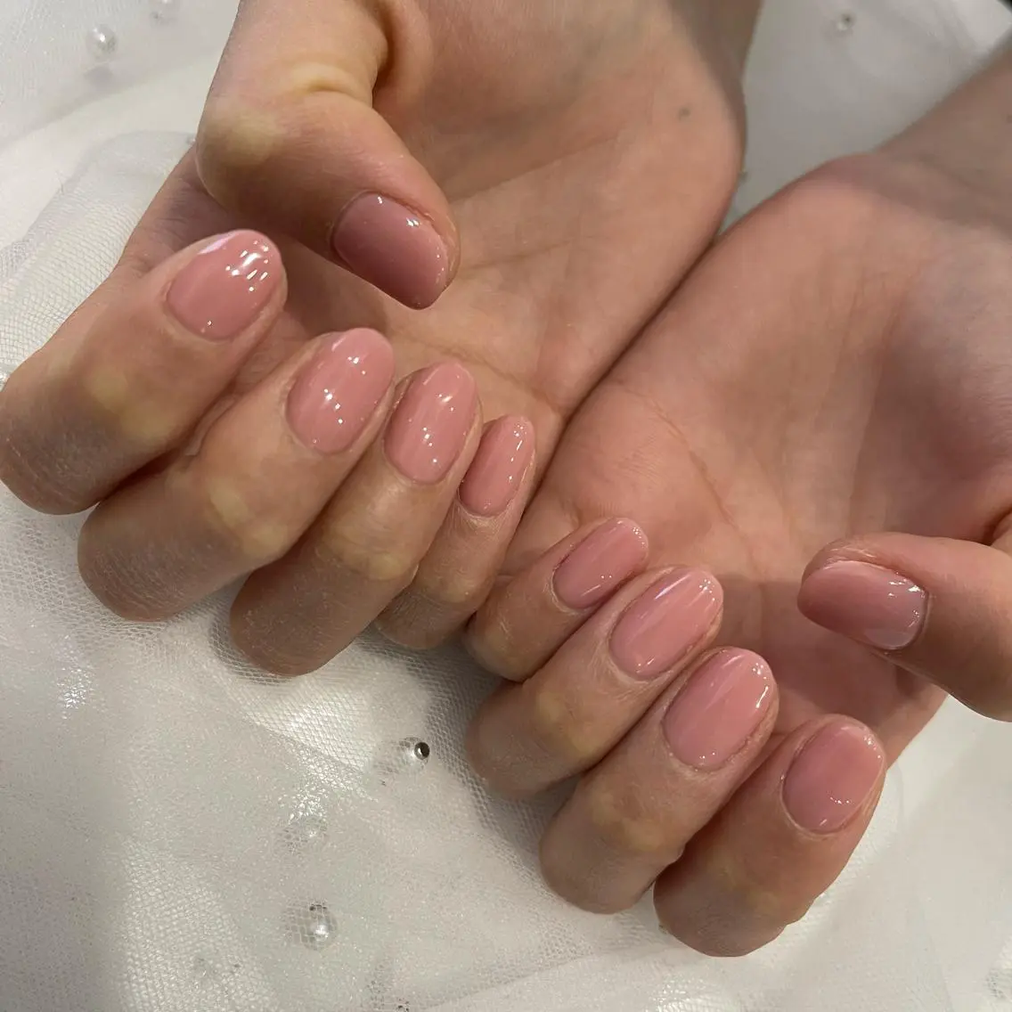 ネイル ワンカラーネイル Wish Nail 恒川のネイルデザイン